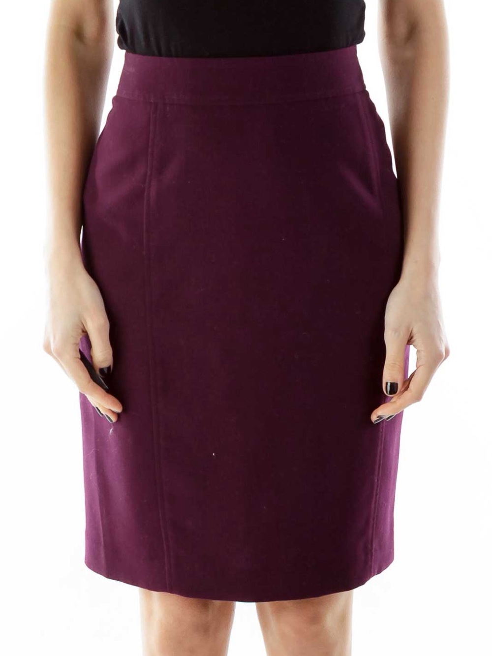 LOFT Wine Pencil Skirt
